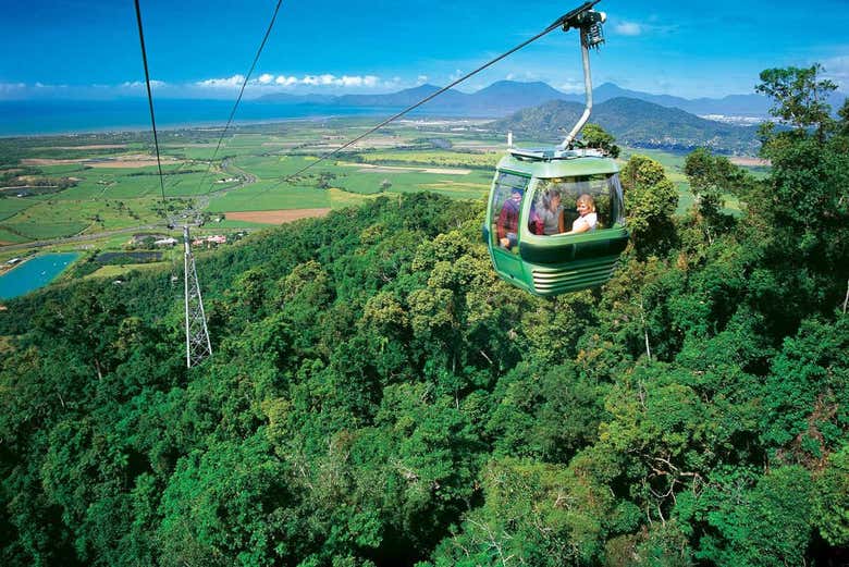 Disfrutando del teleférico
