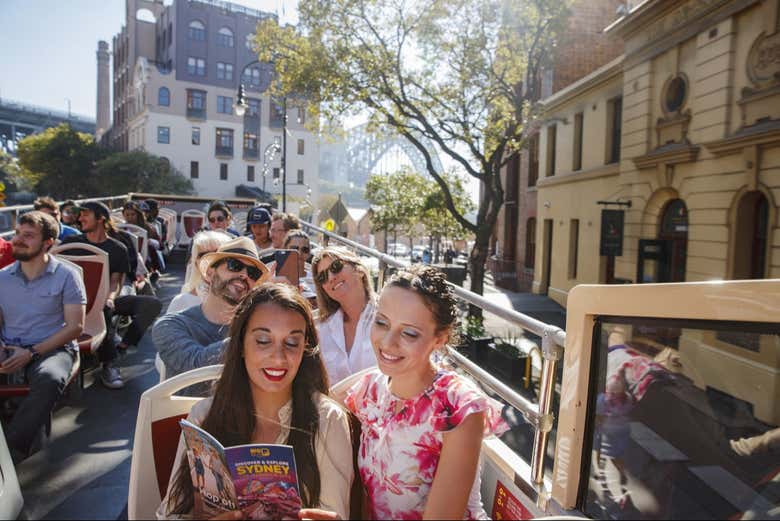 See the sights from the top of the Hop-on Hop-off bus