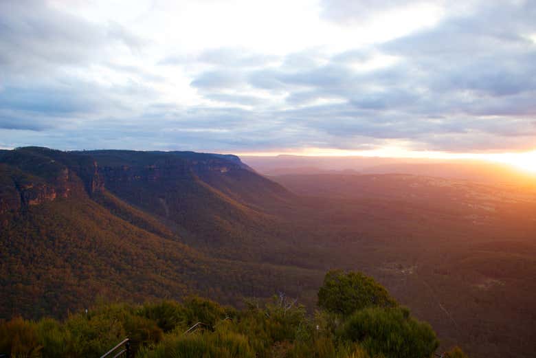 Por do sol na Austrália