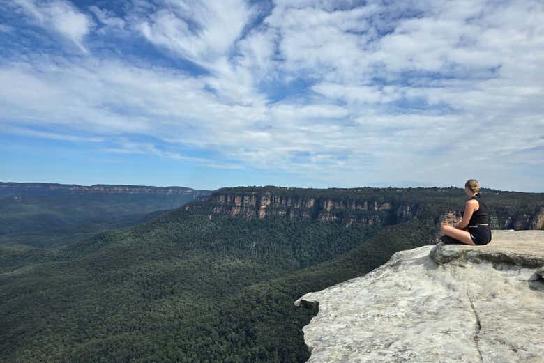 Contemplando il paesaggio