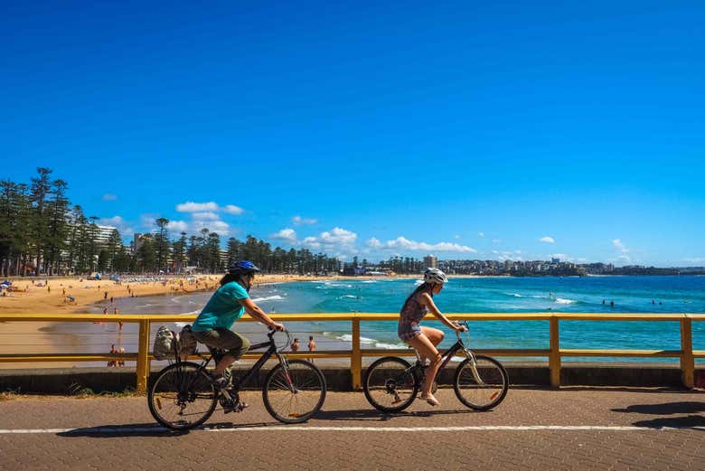 Durante el tour en bicicleta por Sídney
