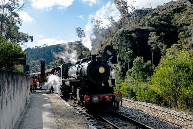 En el trayecto en el tren Zig Zag