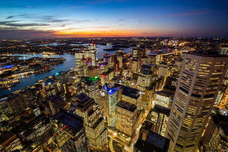Sydney ao anoitecer