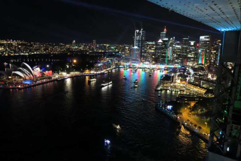 Climb Harbour Bridge at night