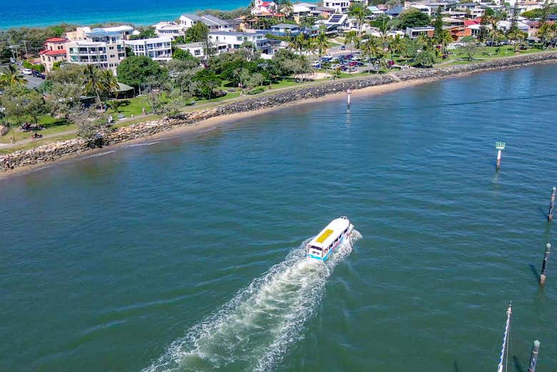 Parcours du bus amphibie à Sunshine Coast