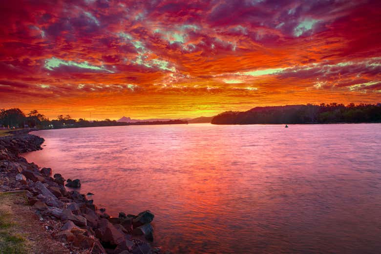 Coucher de soleil sur Tweed Heads