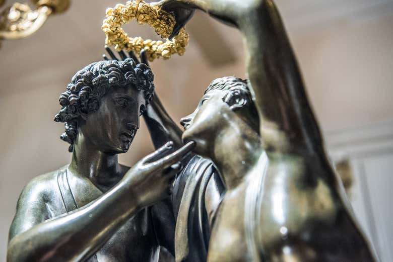Close-up of a sculpture