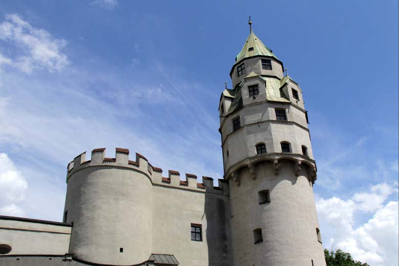 Torre del castillo de Hall in Tirol