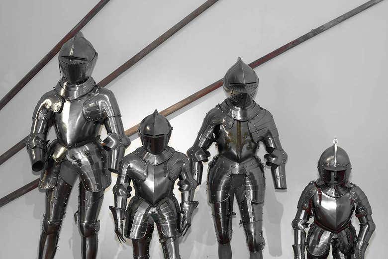 Different sized armors