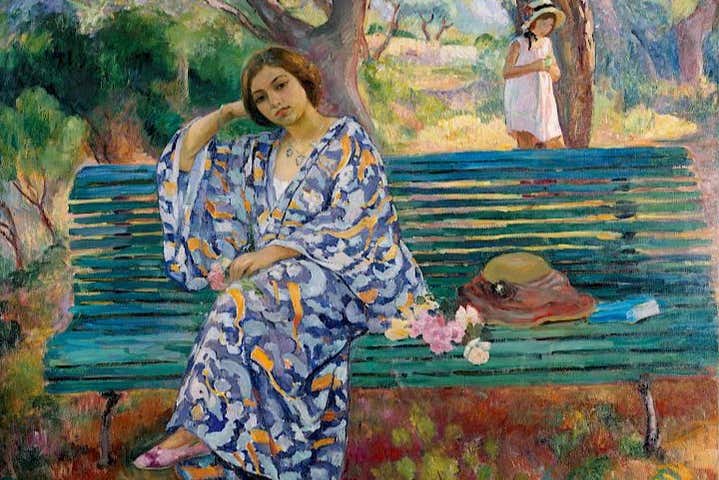 "En la orilla verde, Sanary" de Henri Lebasque