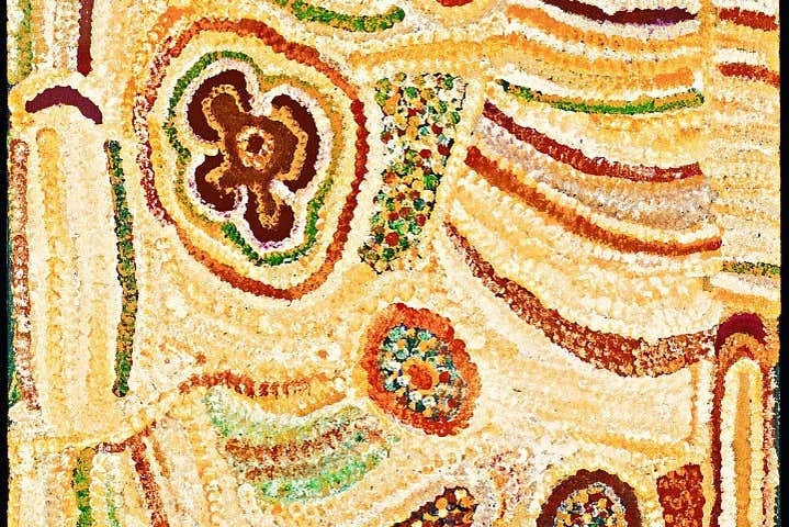"Parwalla cerca de Kiwirrkurra" de Elizabeth Nyumi Nungurrayi