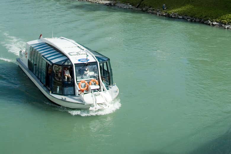 Boat ride on Salzach River