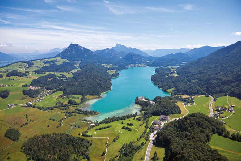 Uno de los lagos de Salzkammergut