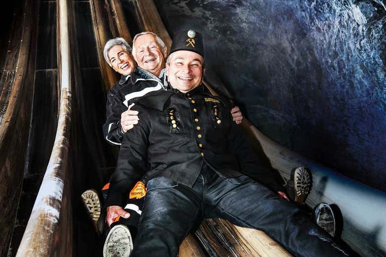 Slide down the miner's slide