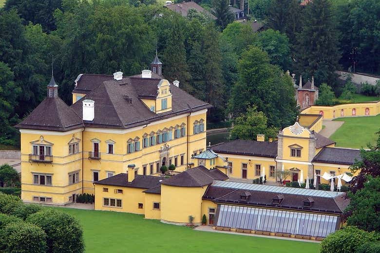 Vistas aéreas del Palacio de Hellbrunn