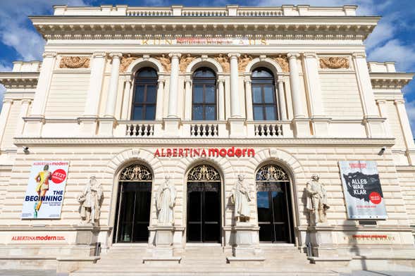 Entrance to the Albertina Modern Museum