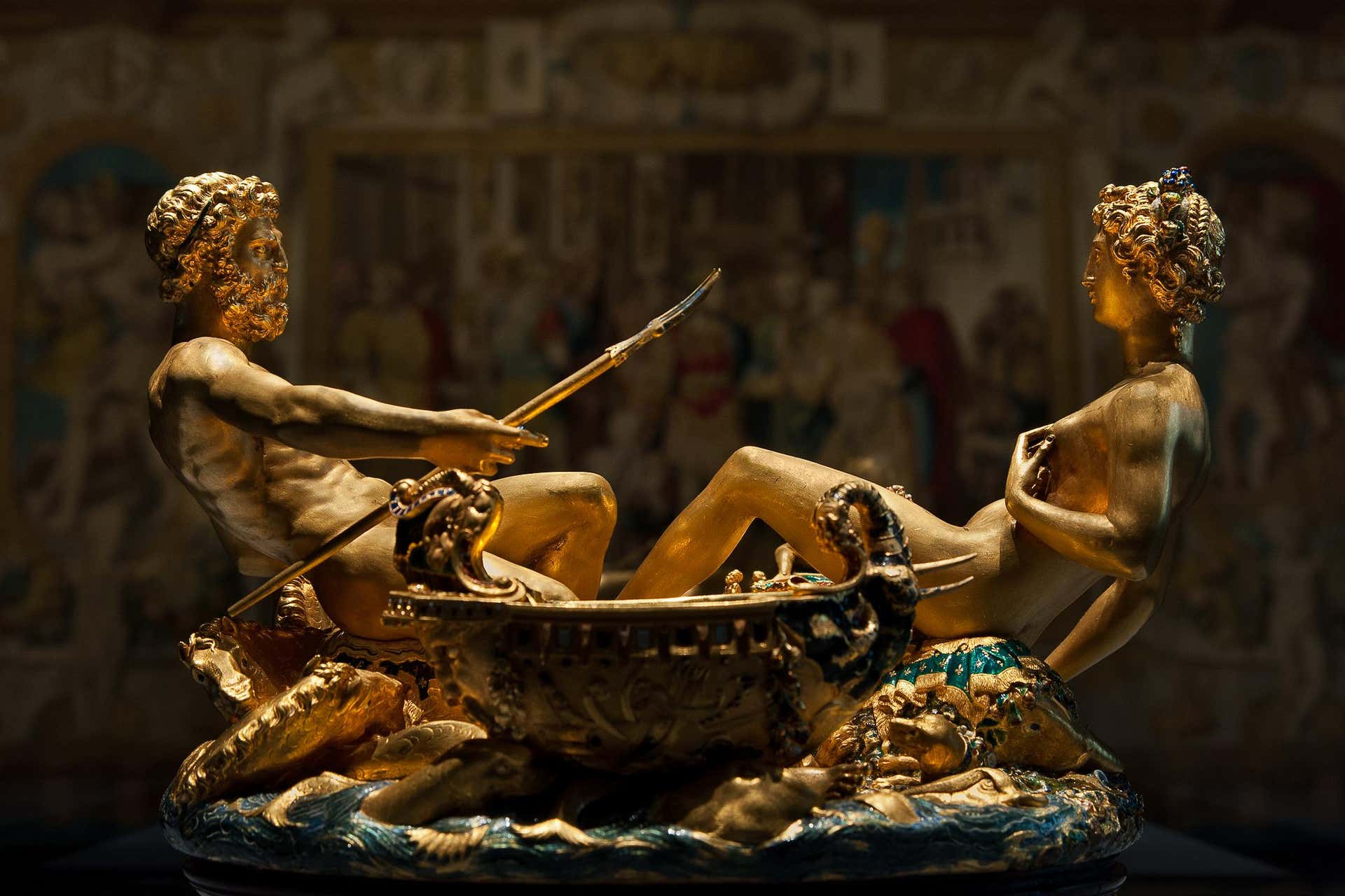 Entrada al Kunsthistorisches Museum, el Museo de Historia del Arte de Viena