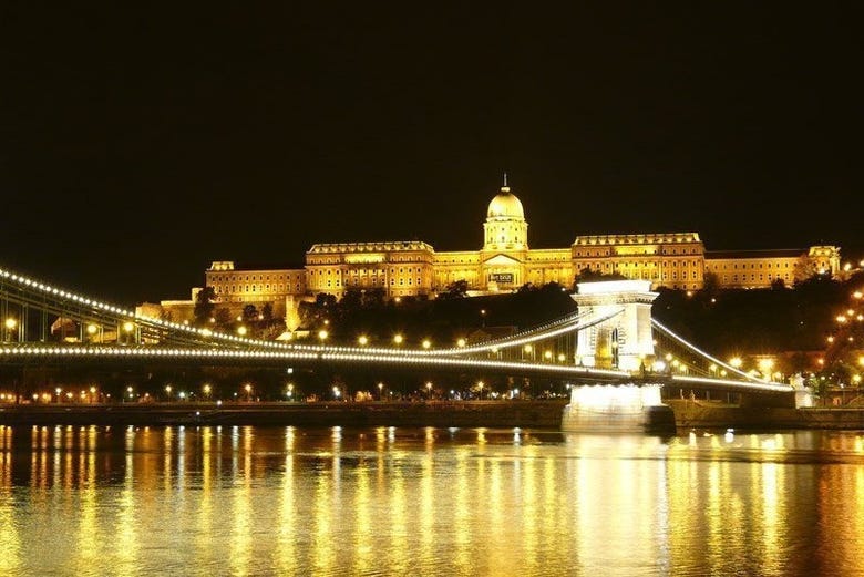 Il Ponte delle castene e il Castello di Buda