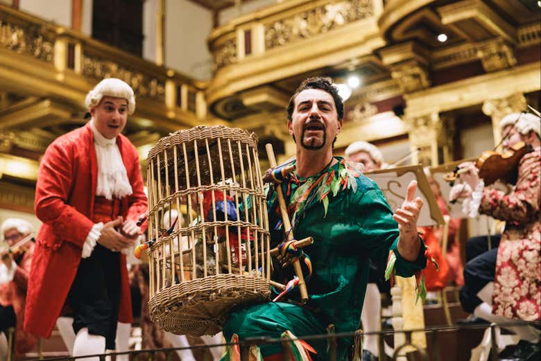 Cantantes durante el concierto
