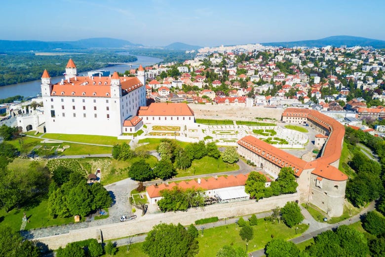 Panoramic views of Bratislava