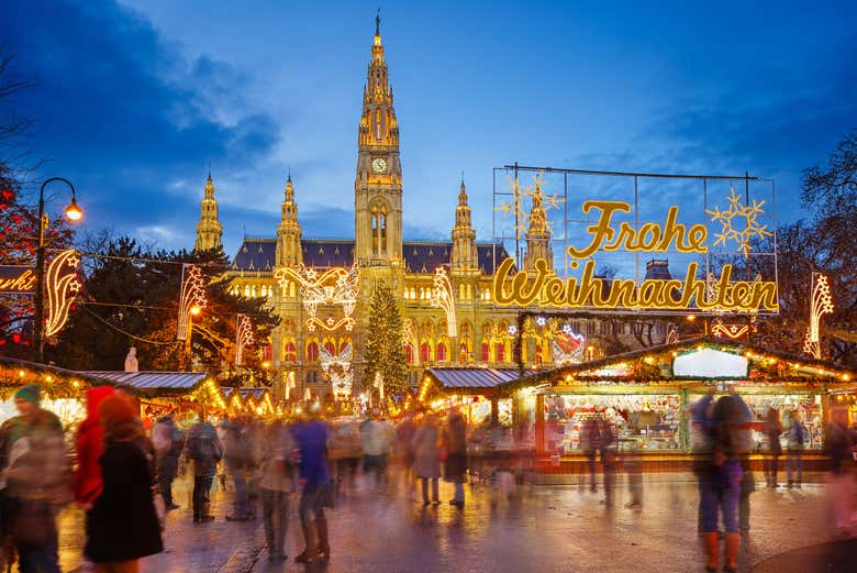 Mercadillo navideño del Ayuntamiento de Viena