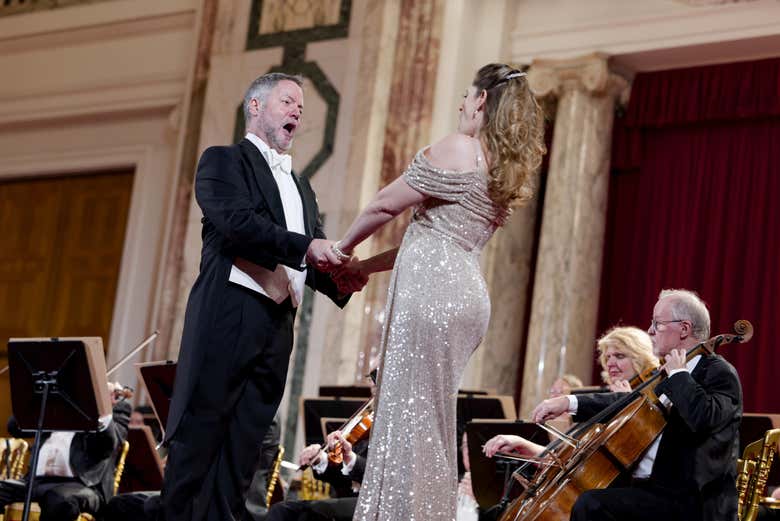 Male and female singer