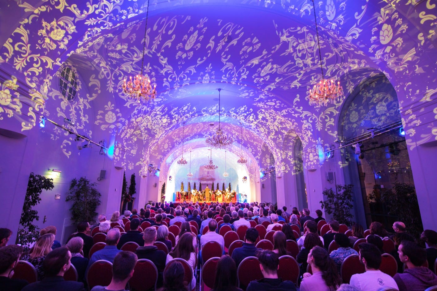 Disfrutando del concierto en el Palacio Schönbrunn