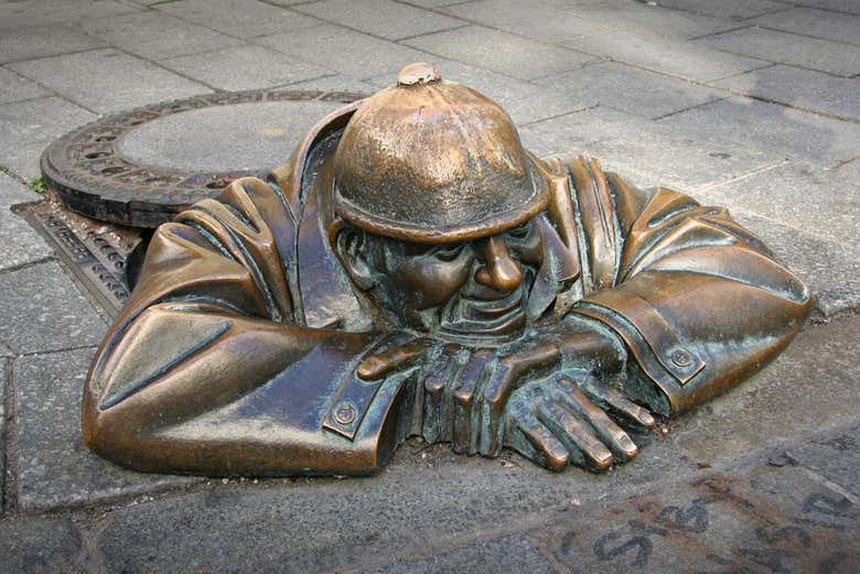Escultura do centro de Bratislava