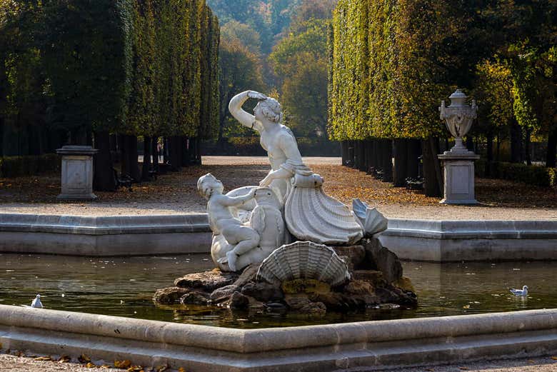 Un dettaglio dei giardini di Schönbrunn