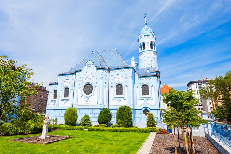 Blue Church in Bratislava