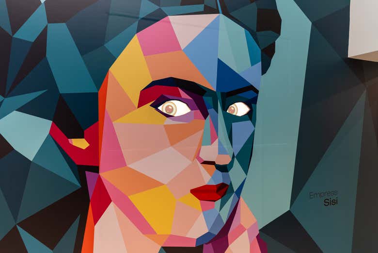 Um retrato de Sissi no Museu das Ilusões