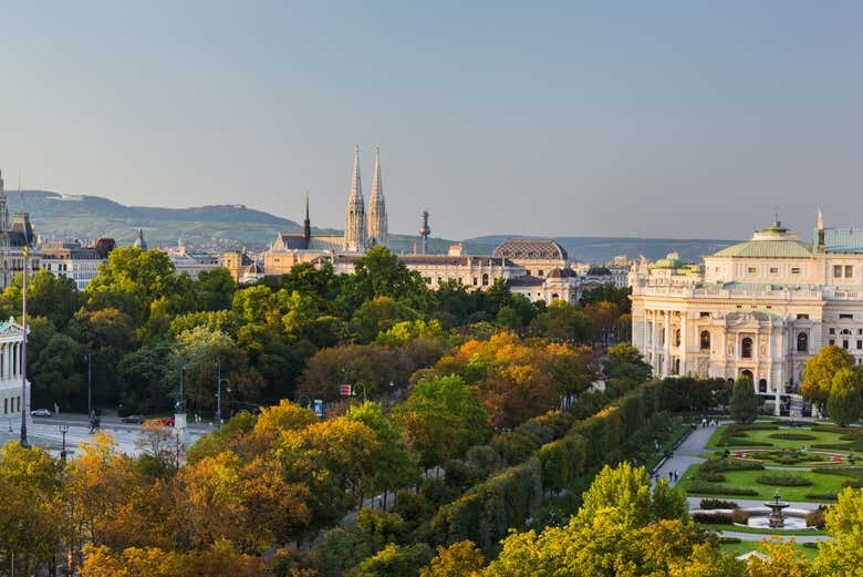 Preciosa panorámica de Viena