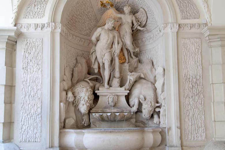 Arte nos corredores do Museu Austríaco do Teatro