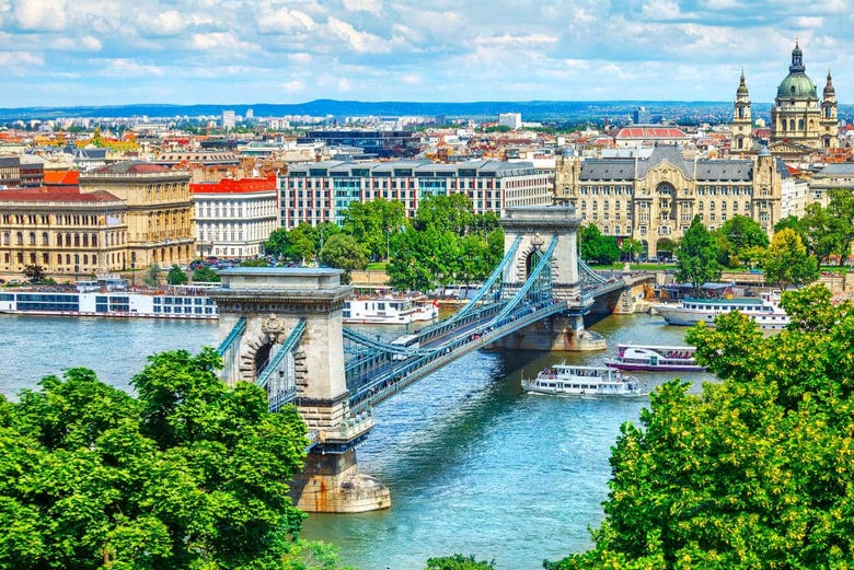 Puente de las Cadenas, en Budapest