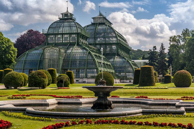 Serre dans les jardins du château de Schönbrunn
