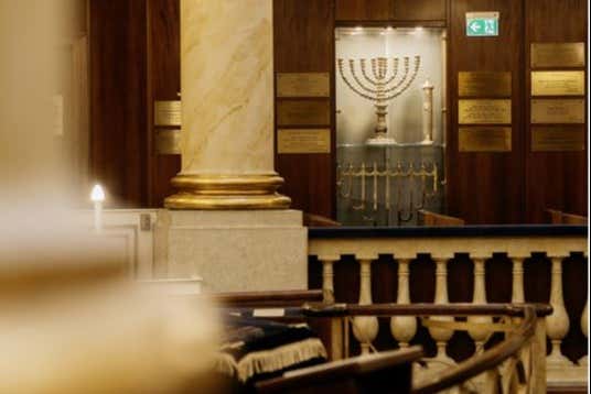 Interior of the synagogue