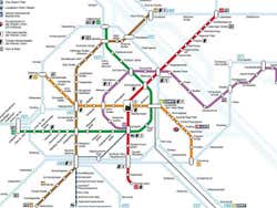 Plan de métro de Vienne