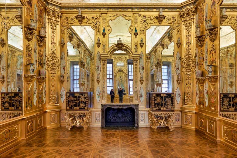 All'interno del Palazzo Belvedere