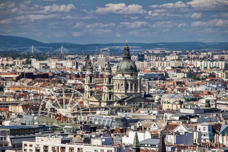 Vista su Budapest