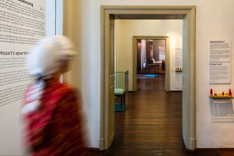 Una de las salas de la Casa de Mozart