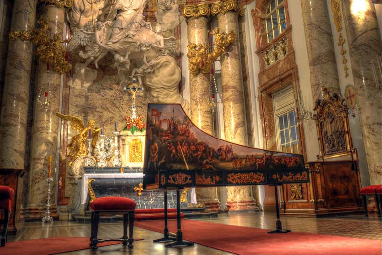 Piano listo para la actuación