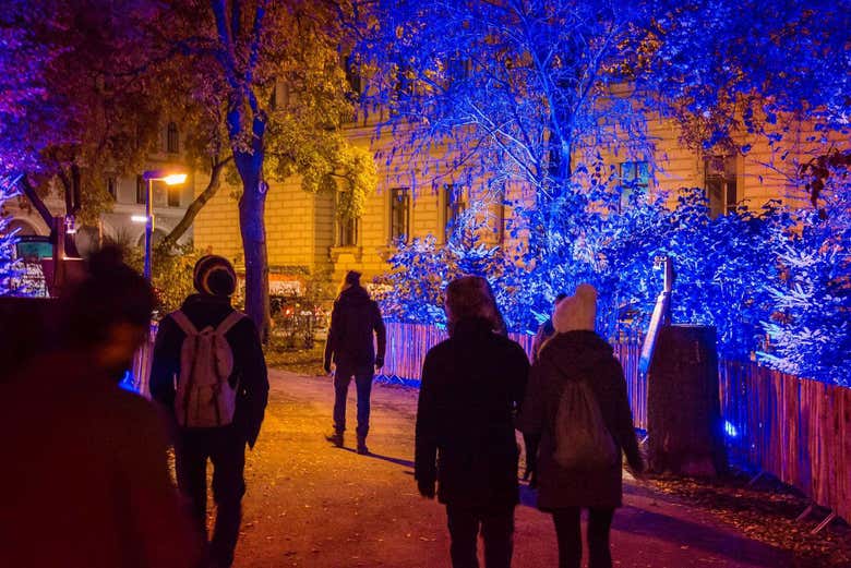 Les illuminations du marché