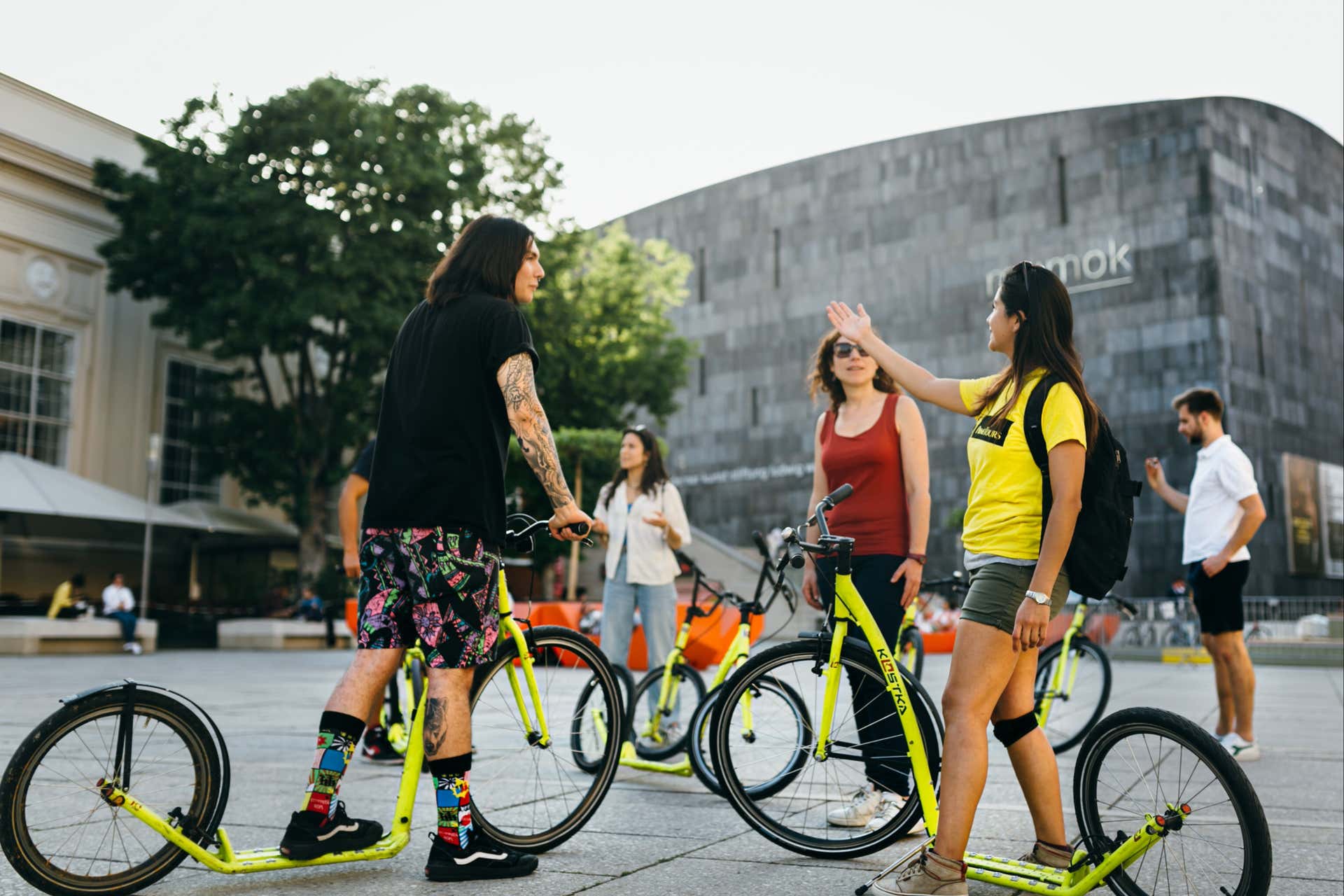 Balade en kickbike dans Vienne alternative
