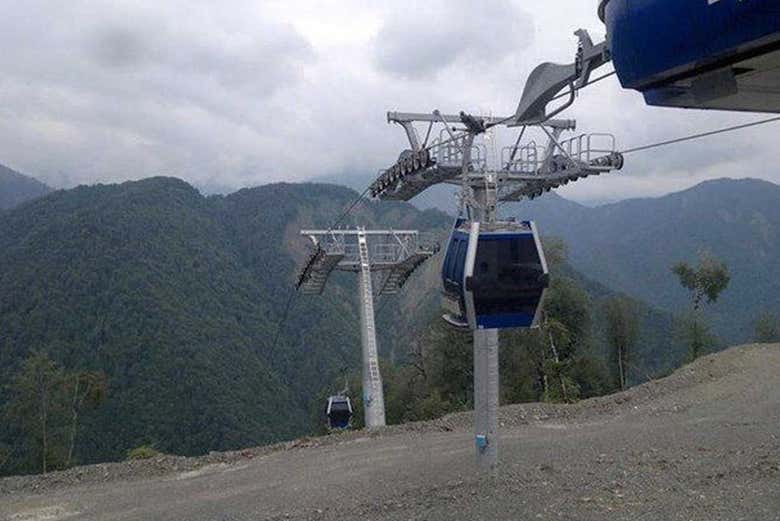 Cabines do teleférico