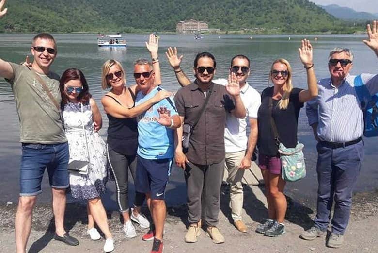 Desfrutando no lago Nohur