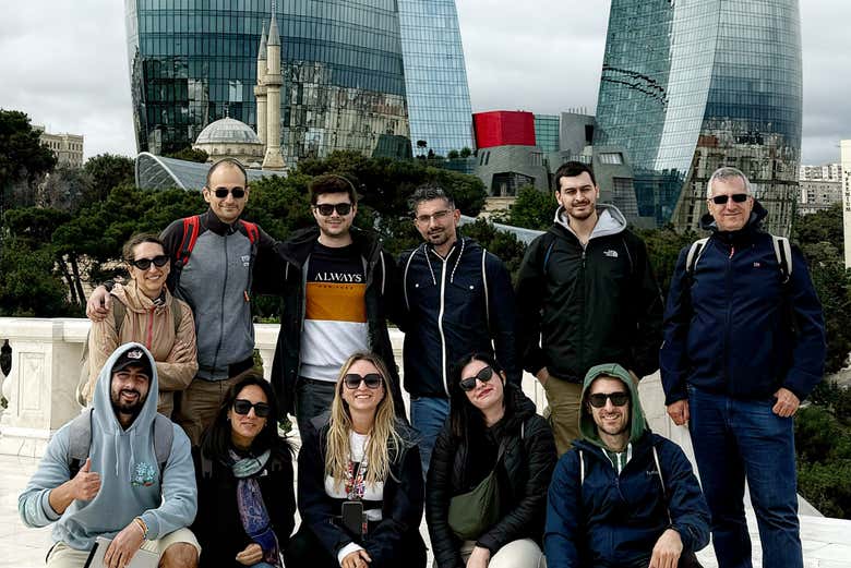 ¡Momento foto del tour por Bakú!