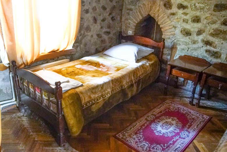 Una delle stanze dell'hotel