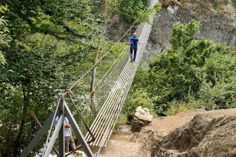 Ponte suspensa da região de Ismayilli