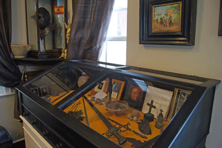 Una vetrina espositiva del museo