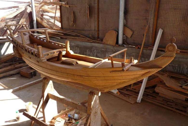 Taller de construcción de Dhow